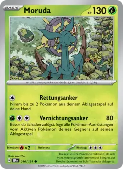 Pokémon-Karte Moruda 010/191