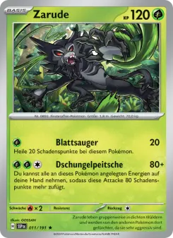 Pokémon-Karte Zarude 011/191