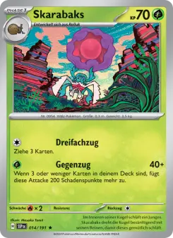 Pokémon-Karte Skarabaks 014/191