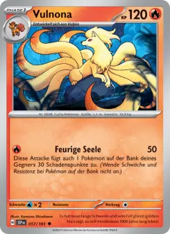 Pokémon-Karte Vulnona 017/191