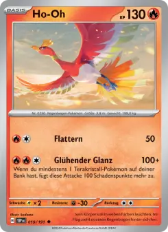 Pokémon-Karte Ho-Oh 019/191