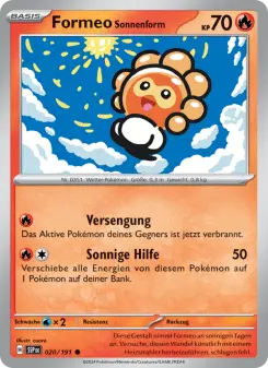 Pokémon-Karte Formeo Sonnenform 020/191