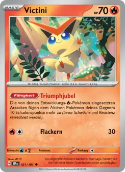 Pokémon-Karte Victini 021/191