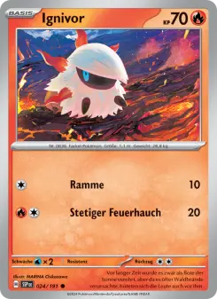 Pokémon-Karte Ignivor 024/191