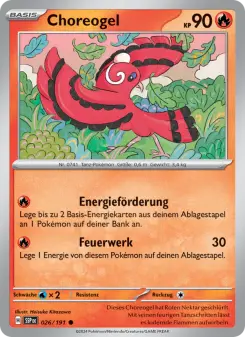 Pokémon-Karte Choreogel 026/191