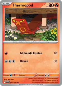 Pokémon-Karte Thermopod 027/191