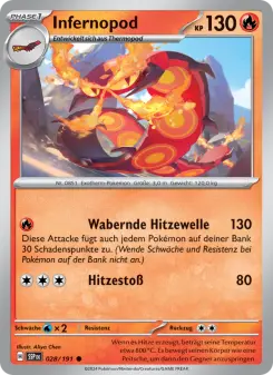 Pokémon-Karte Infernopod 028/191