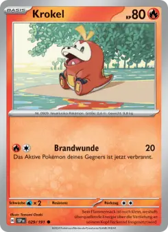 Pokémon-Karte Krokel 029/191
