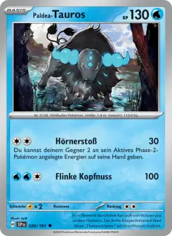 Pokémon-Karte Paldea-Tauros 039/191