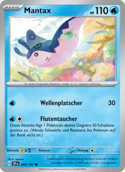 Pokémon-Karte Mantax 040/191