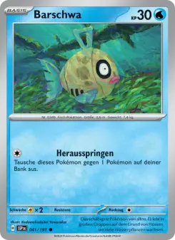 Pokémon-Karte Barschwa 041/191