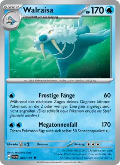 Pokémon-Karte Walraisa 045/191