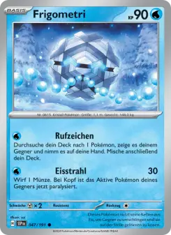 Pokémon-Karte Frigometri 047/191
