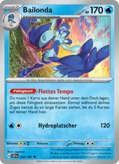 Pokémon-Karte Bailonda 052/191