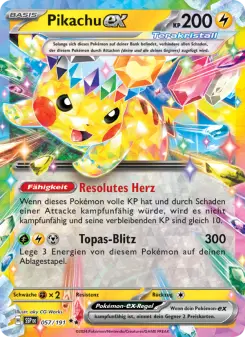 Pokémon-Karte Pikachu-ex 057/191