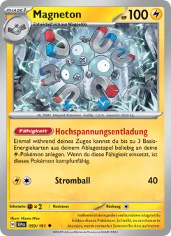 Pokémon-Karte Magneton 059/191