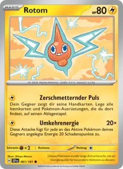 Pokémon-Karte Rotom 061/191