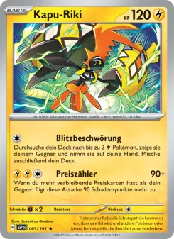 Pokémon-Karte Kapu-Riki 065/191