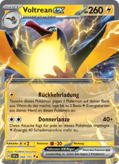 Pokémon-Karte Voltrean-ex 068/191