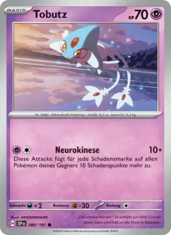 Pokémon-Karte Tobutz 080/191
