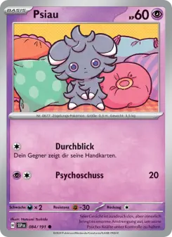 Pokémon-Karte Psiau 084/191
