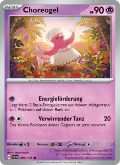 Pokémon-Karte Choreogel 089/191