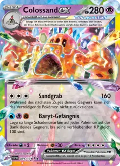 Pokémon-Karte Colossand-ex 091/191