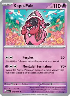 Pokémon-Karte Kapu-Fala 092/191
