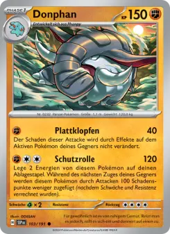 Pokémon-Karte Donphan 103/191