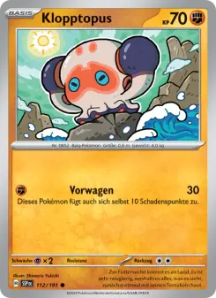 Pokémon-Karte Klopptopus 112/191