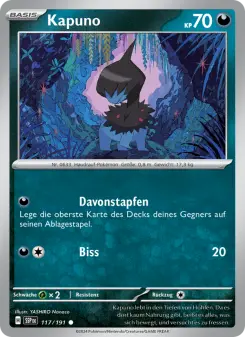 Pokémon-Karte Kapuno 117/191