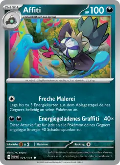 Pokémon-Karte Affiti 121/191