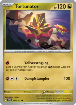 Pokémon-Karte Tortunator 137/191