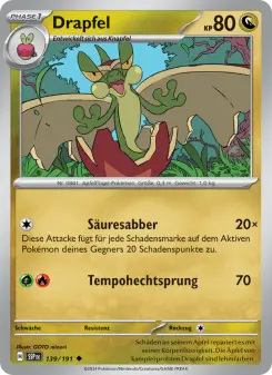 Pokémon-Karte Drapfel 139/191