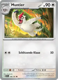 Pokémon-Karte Muntier 146/191