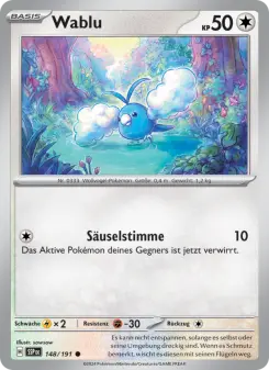 Pokémon-Karte Wablu 148/191