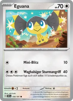 Pokémon-Karte Eguana 154/191