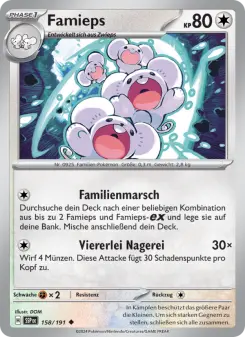 Pokémon-Karte Famieps 158/191