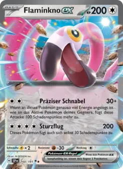Pokémon-Karte Flaminkno-ex 160/191