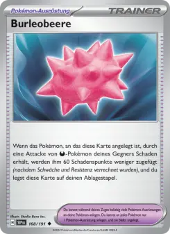Pokémon-Karte Burleobeere 168/191