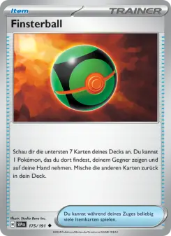 Pokémon-Karte Finsterball 175/191