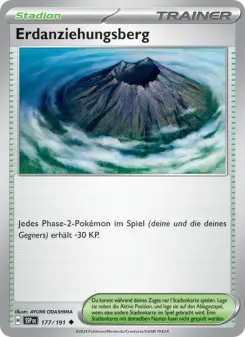 Pokémon-Karte Erdanziehungsberg 177/191