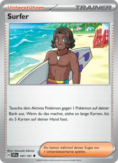 Pokémon-Karte Surfer 187/191