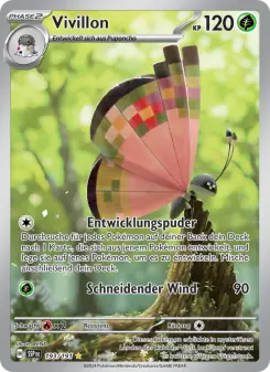 Pokémon-Karte Vivillon 193/191