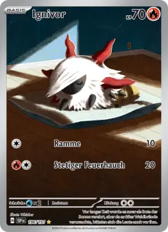 Pokémon-Karte Ignivor 196/191