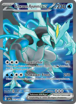 Pokémon-Karte Schwarzes Kyurem-ex 218/191