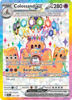 Pokémon-Karte Colossand-ex 221/191