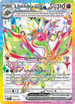 Pokémon-Karte Libelldra-ex 222/191