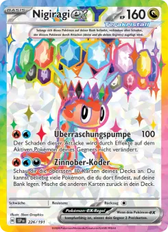 Pokémon-Karte Nigiragi-ex 226/191