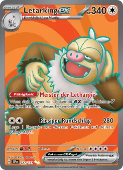 Pokémon-Karte Letarking-ex 227/191